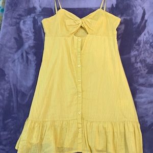 Express sundress yellow size L